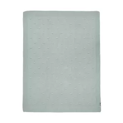 Meyco Baby Bērnu pleds Blanket Knots Stone Green 75x100cm