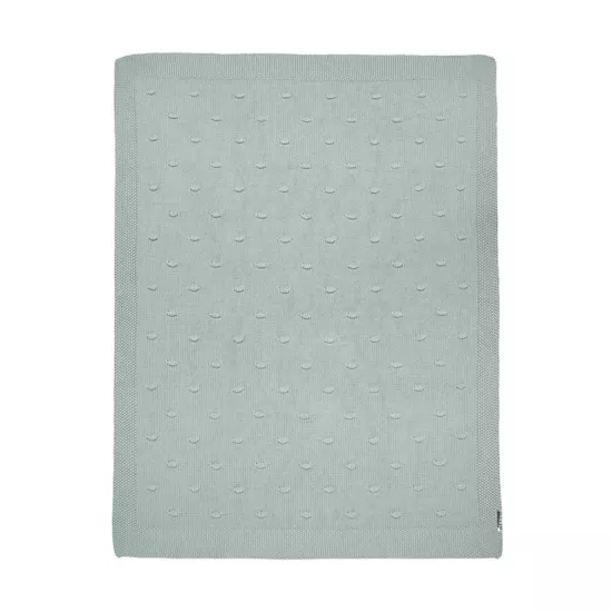 Meyco Baby Bērnu pleds Blanket Knots Stone Green 75x100cm