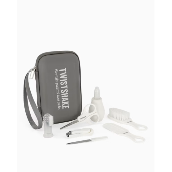 Twistshake Essential kopšanas komplekts 7-in-1, Grey & White