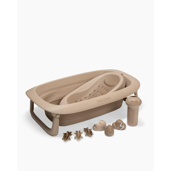 Vanniņa Ar Statīvu Twistshake Luxury Bath Kit Mokka