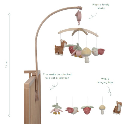 Little Dutch Mūzikas karuselis ´Fairy Garden´ FSC