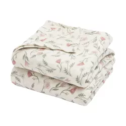 Набор муслиновых пелёнок Meyco Baby Flower Multicolour (2 шт, 120x120 cm)