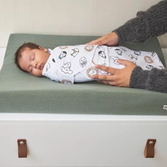 Meyco Baby Animal Multicolour Autiņš ietīšanai 2gab 0-3m