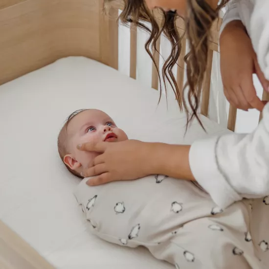 Bērnu guļammaiss Myeco Baby Penguin Soft sand 70cm