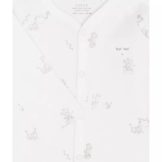 Bodijs Livly Celebration Parade Full Snap Body White