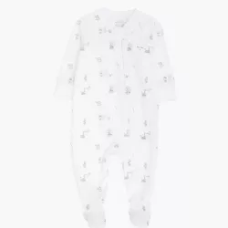 Слипик Livly Celebration Parade Zipper Footie White