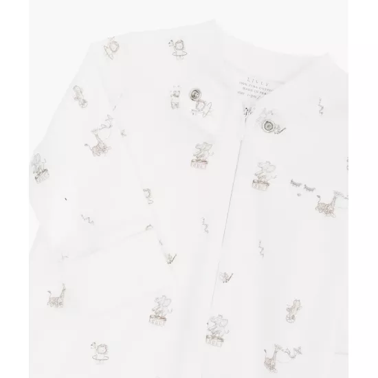 Rāpulis Livly Celebration Parade Zipper Footie White