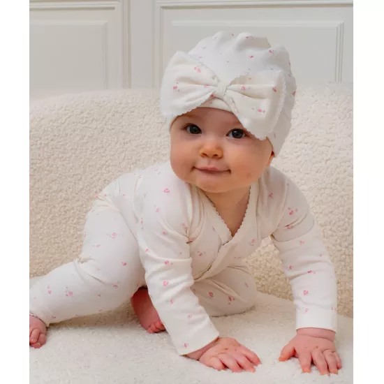 Cepure Livly Rose Garden Bow Hat Ivory