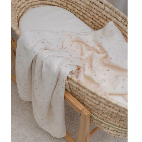 Livly Bambusa Autiņš Rose Garden Swaddle Ivory