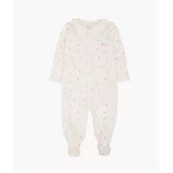 Rāpulis Livly Rose Garden Ruffled Collar Footie Ivory