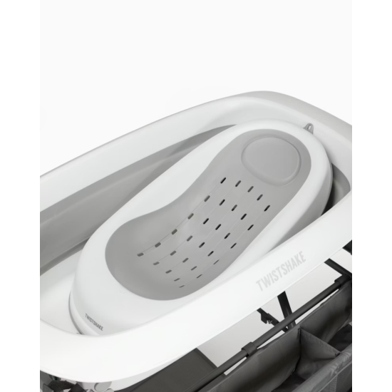 Vanniņa Ar Statīvu Twistshake Luxury Bath Kit White