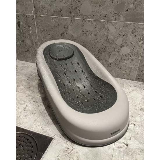 Vanniņa Ar Statīvu Twistshake Luxury Bath Kit Faded Grey