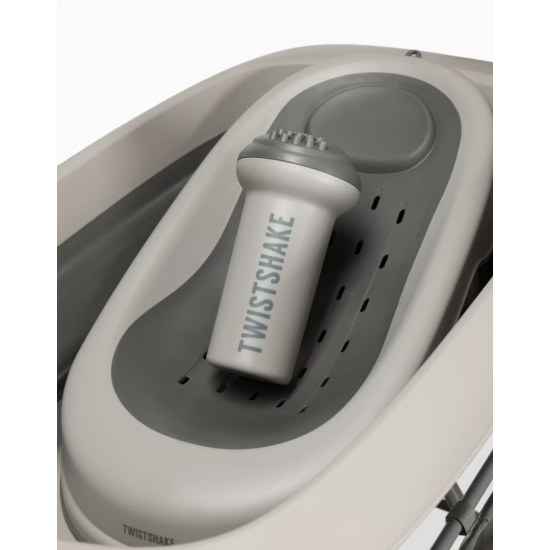Vanniņa Ar Statīvu Twistshake Luxury Bath Kit Faded Grey