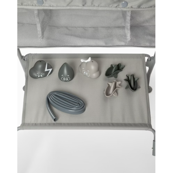 Vanniņa Ar Statīvu Twistshake Luxury Bath Kit Faded Grey