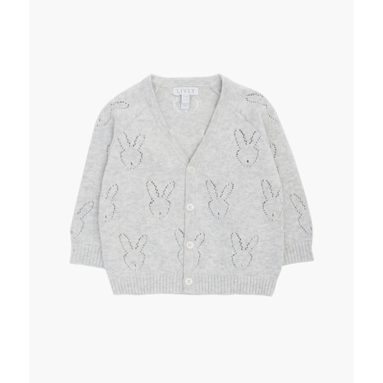 Kardigans Livly Bunny Knitted Cardigan Grey