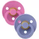 Knupīšu komplekts BIBS Colour Round  Bubblegum/Peri - 0-6/6-18 m