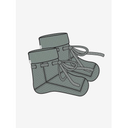 Adītas zīdaiņu čībiņas Noppies Nelson Iceberg Green One Size (24N5013)