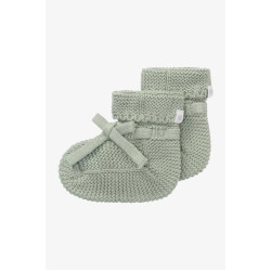 Вязаные пинетки Noppies Nelson Iceberg Green One Size