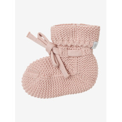 Knitted Baby Booties Noppies Nelson Rose Smoke One Size (24N5013)