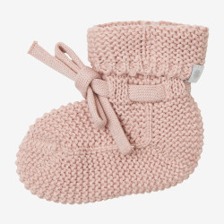 Adītas zīdaiņu čībiņas Noppies Nelson Rose Smoke One Size (24N5013)