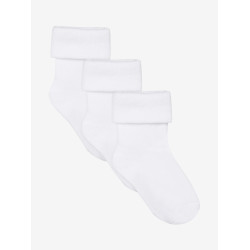 Noppies unisex zeķes, 3 pāru komplekts (White)