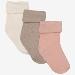 Noppies unisex zeķes, 3 pāru komplekts (Rose Smoke)