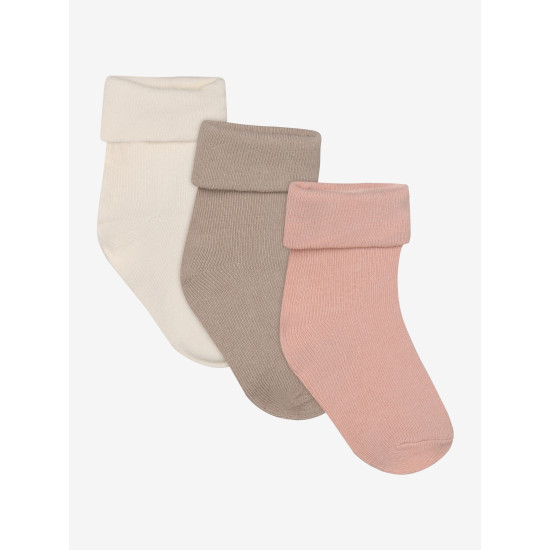 Noppies unisex zeķes, 3 pāru komplekts (Rose Smoke)