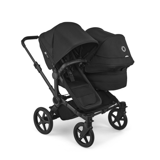 Bugaboo Donkey 6 Duo, tekstīls black, kapuce black