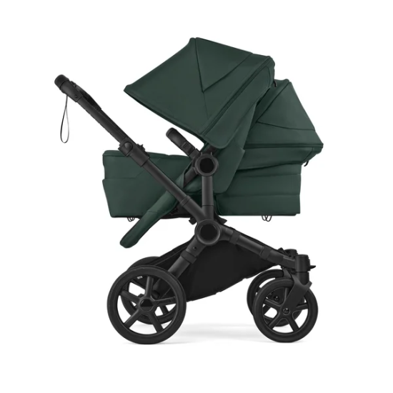 Bugaboo Donkey 6 Duo, tekstīls Fern Green, kapuce Fern Green