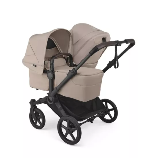 Bugaboo Donkey 6 Duo, tekstīls Desert Taupe Melange, kapuce Desert Taupe Melange
