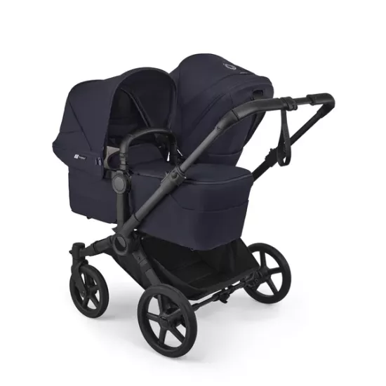 Bugaboo Donkey 6 Duo, tekstīls Deep Indigo, kapuce Deep Indigo