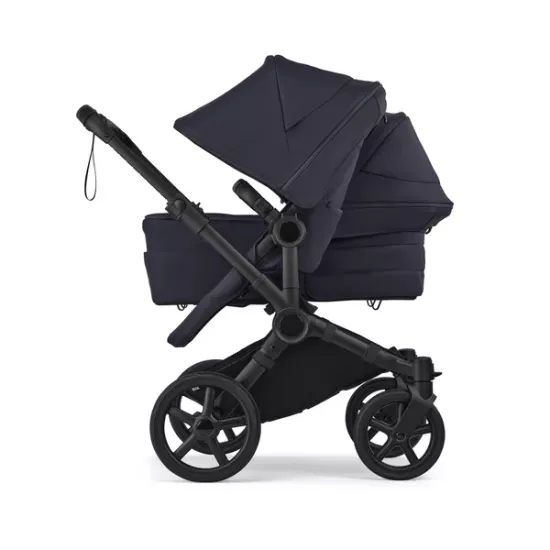 Bugaboo Donkey 6 Duo, tekstīls Deep Indigo, kapuce Deep Indigo