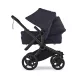 Bugaboo Donkey 6 Duo, tekstīls Deep Indigo, kapuce Deep Indigo