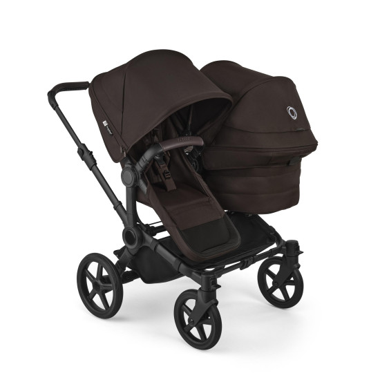 Bugaboo Donkey 6 Duo, tekstīls Cocoa Brown, kapuce Cocoa Brown