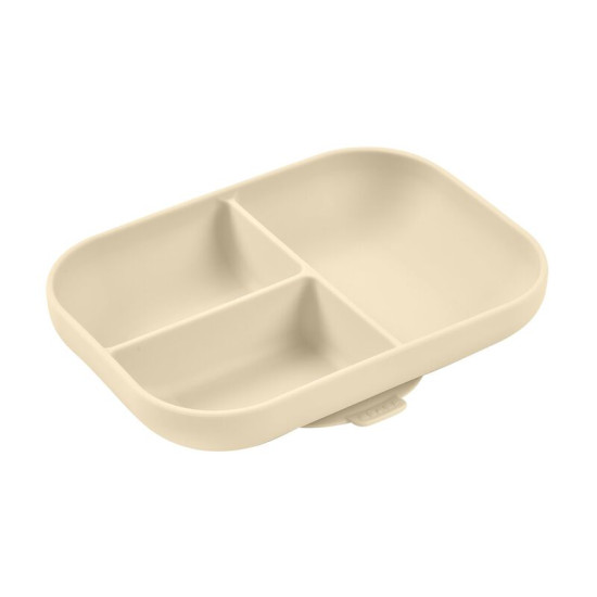 BEABA silikona šķīvis ar nodalījumiem – Clay