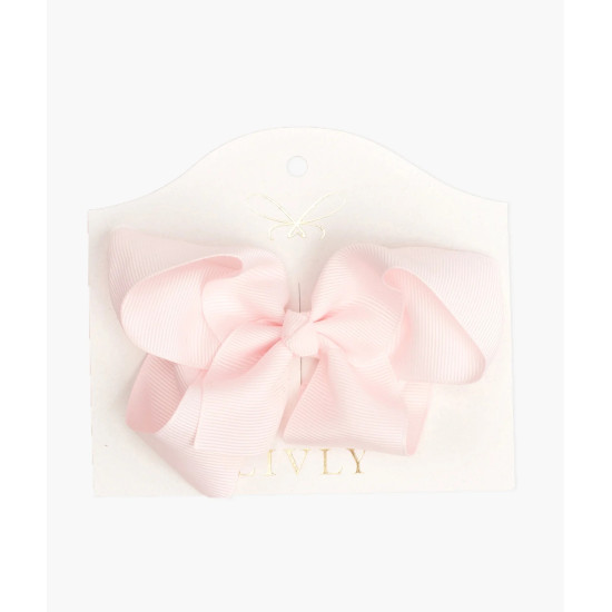 Matu sprādze ar banti Livly Cotton Candy pink, medium