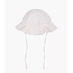 Cepure Livly Stripes Picot Sun Hat Baby Pink