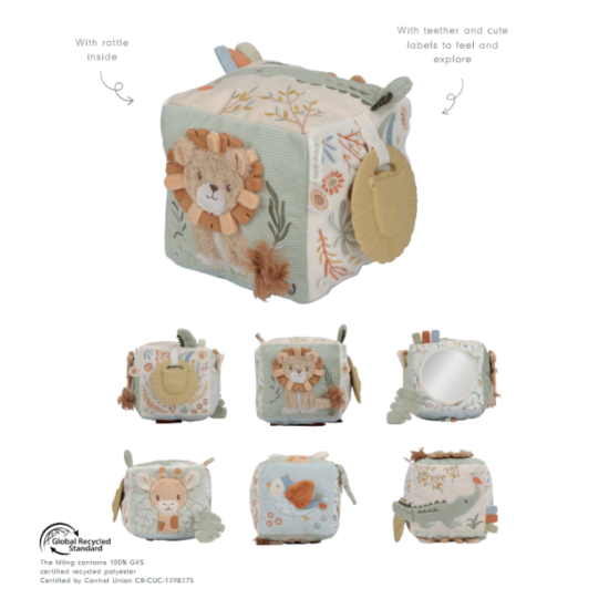 Little Dutch Soft activity cube ´Safari Friends´ GRS