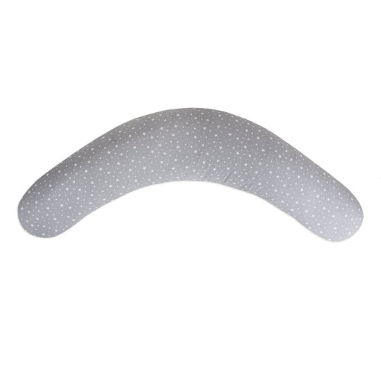 CebaBaby PHYSIO Multi daudzfunkcionāls grūtnieču un barošanas spilvens Jersey Grey Stars