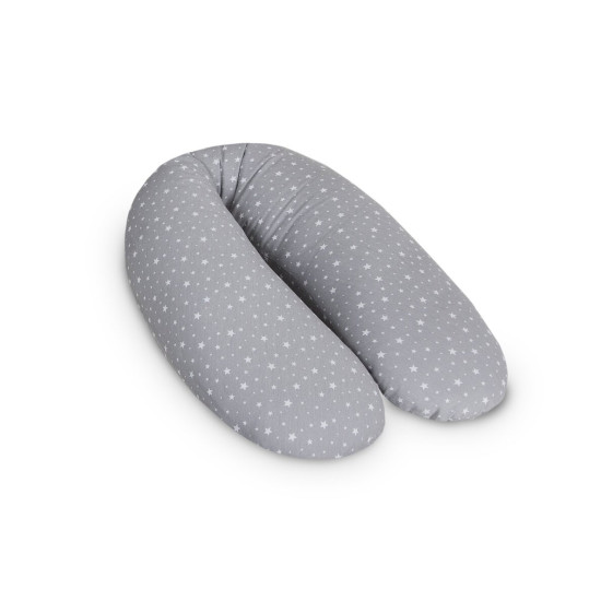 CebaBaby PHYSIO Multi daudzfunkcionāls grūtnieču un barošanas spilvens Jersey Grey Stars