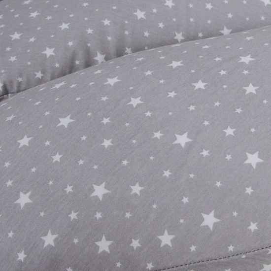CebaBaby PHYSIO Multi daudzfunkcionāls grūtnieču un barošanas spilvens Jersey Grey Stars