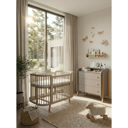 Gulta Boho Total Light Cold Beige+ kumode Nika Cold beige/natural legs