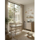 Gulta Boho Total Light Cold Beige+ kumode Nika Cold beige/natural legs