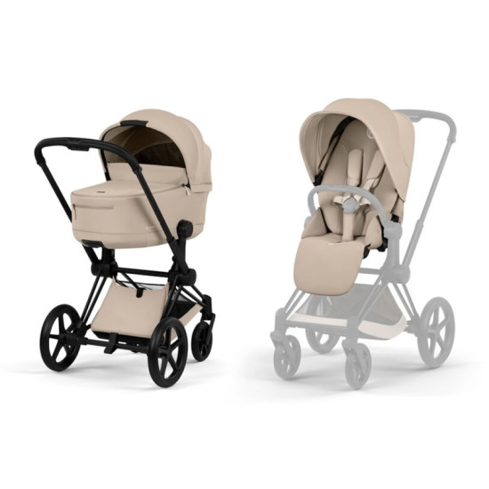 Cybex Priam Comfort 3in1 Matt Black/Cozy Beige