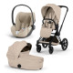 Cybex Priam Comfort 3in1 Matt Black/Cozy Beige