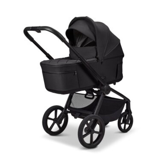 Moon Resea Fold 2-in-1 bērnu rati ar kulbu un sporta daļu Onyx
