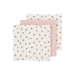 Набор муслиновых пелёнок Meyco Baby Mini Panther Soft Pink (3 шт, 30x30 см)