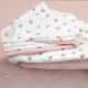 Meyco Baby muslīnu autiņu komplekts Mini Panther Soft Pink (3 gab., 30x30 cm)