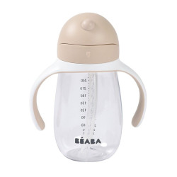 BEABA 300 ML Straw Cup Clay Earth