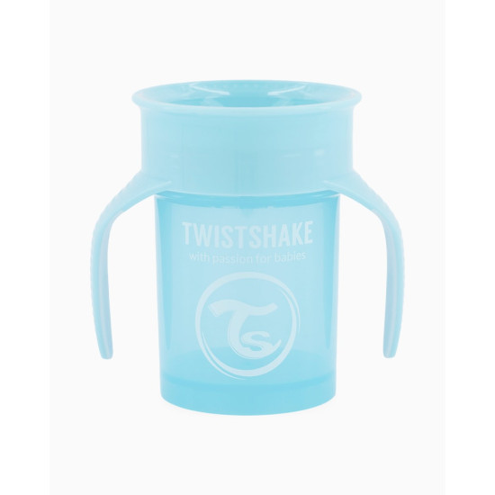 Twistshake 360°  Mācību Krūze 230 ml, 6+ mēneši, Blue